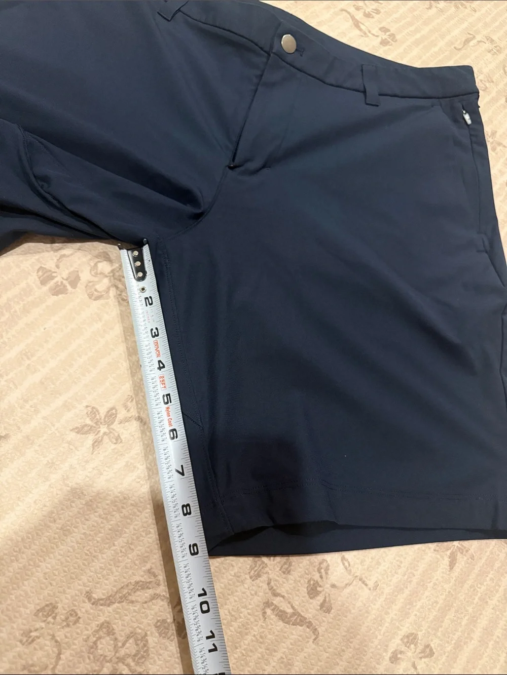 lululemon athletica Men's Dark Navy Flat-Front Performance Shorts